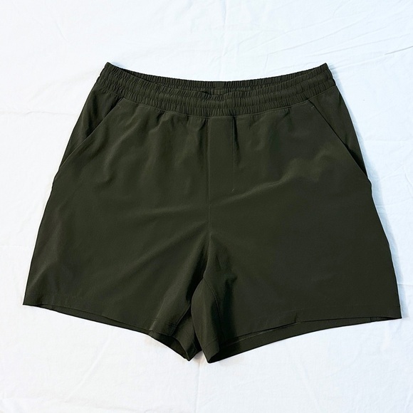 Lululemon Pace Breaker Linerless Short 5" - Dark Olive - L - Picture 9 of 12
